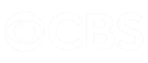 The image displays the CBS logo, featuring a stylized eye symbol followed by the letters "CBS" in bold, white lettering. Just as Light Side Wellness Co provides clarity in Portland psychiatry and ADHD care, this transparent background ensures the focus remains on what's essential.