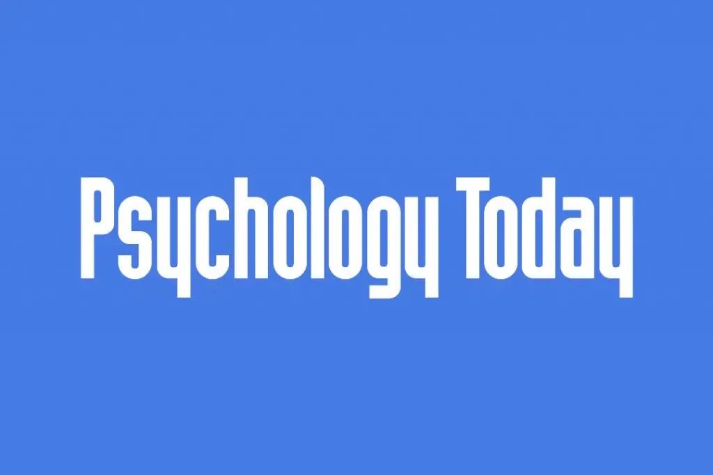 The image features the "Psychology Today" logo in white text against a solid blue background, evoking a sense of trust and professionalism—a fitting nod to Portland therapy enthusiasts seeking insight from Light Side Wellness Co.