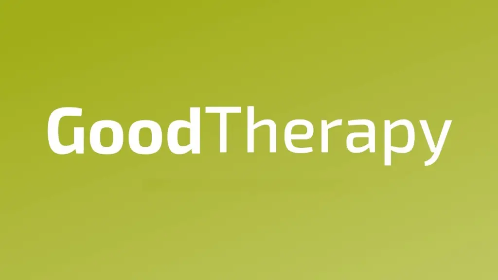 The image features the words "Good Therapy" in white font against a green background, capturing the essence of Portland therapy and its focus on mental health.